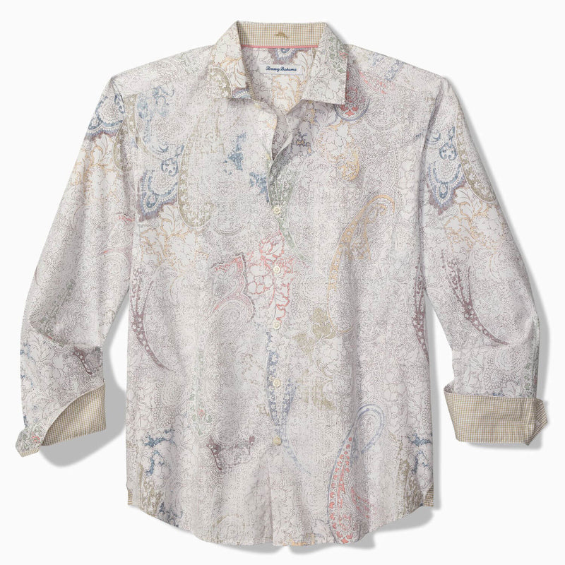 Tommy Bahama Men's Saldana Paisley Sport Shirt - Cloud Cream