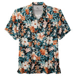 Tommy Bahama Men's Midnight Blooms Silk Camp Shirt - Evening Blue