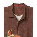 Tommy Bahama Men's Desert Palms Silk Camp Shirt - Spiced Clove