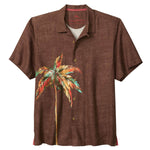 Tommy Bahama Men's Desert Palms Silk Camp Shirt - Spiced Clove
