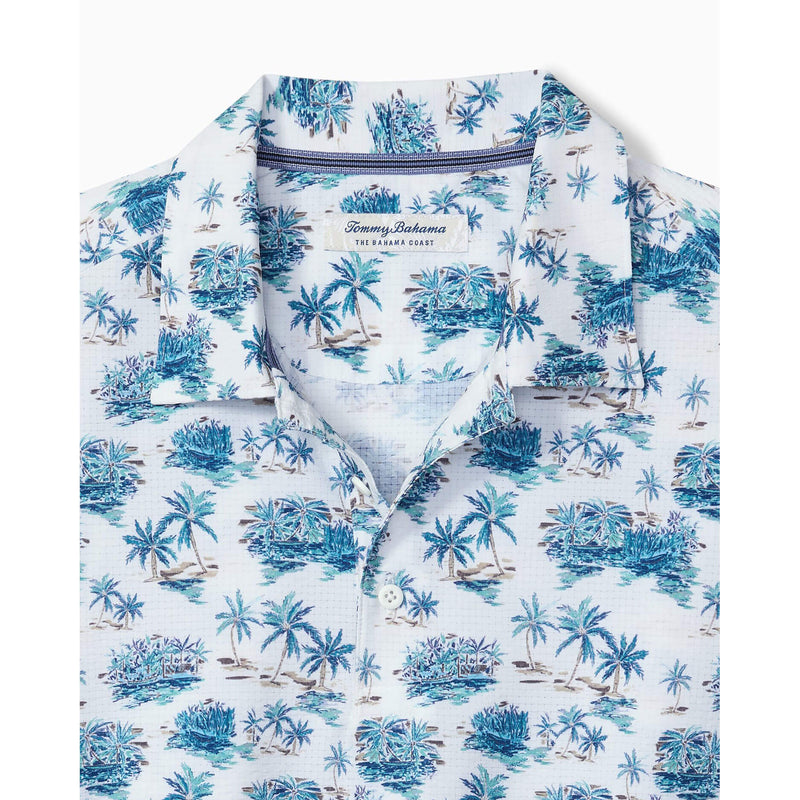 Tommy Bahama Men's Bahama Coast Palm Scape Polo Shirt - Azul Mar