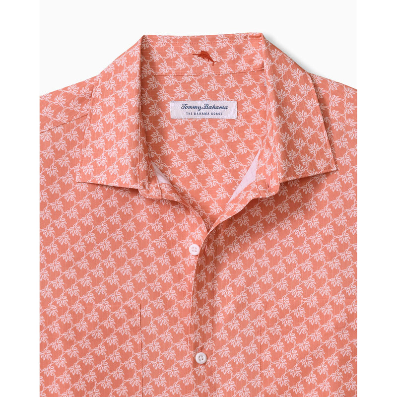 Tommy Bahama Men's Bahama Coast Tropic Geoscape Camp Shirt - Lt Havana