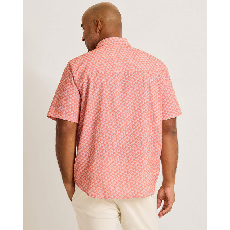 Tommy Bahama Men's Bahama Coast Tropic Geoscape Camp Shirt - Lt Havana
