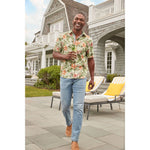 Tommy Bahama Men's Coastal Ease Cali Grove Camp Shirt - Cameo