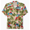 Tommy Bahama Men's Santas Day Off Christmas Camp Shirt - Nomad Khaki