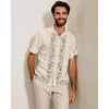 Tommy Bahama Men's Holiday In Paradise Embroidered Camp Shirt - Moonbeam