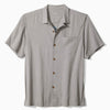 Tommy Bahama Men's Anchor Management Embroidered Silk Camp Shirt - Ultimate Gray