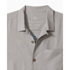 Tommy Bahama Men's Anchor Management Embroidered Silk Camp Shirt - Ultimate Gray