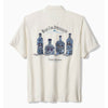 Tommy Bahama Men's Blue Fin Distillery Embroidered Silk Camp Shirt - Continental