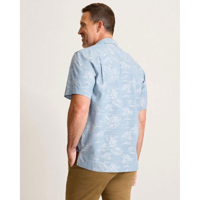 Tommy Bahama Men's Coastal Ease Palm Visions Camp Shirt - Stellar Sapphire