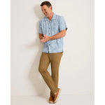 Tommy Bahama Men's Coastal Ease Palm Visions Camp Shirt - Stellar Sapphire