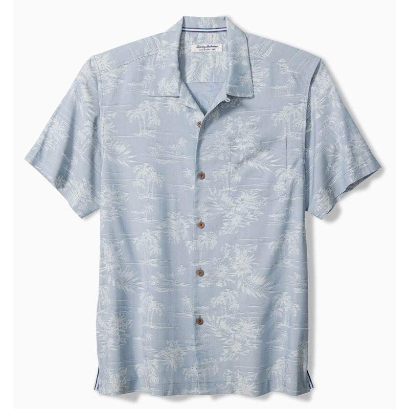 Tommy Bahama Men's Coastal Ease Palm Visions Camp Shirt - Stellar Sapphire