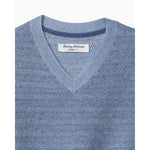 Tommy Bahama IslandZone IslandZone Coolside Course V-Neck Sweater - Buccaneer Blue