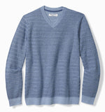 Tommy Bahama IslandZone IslandZone Coolside Course V-Neck Sweater - Buccaneer Blue