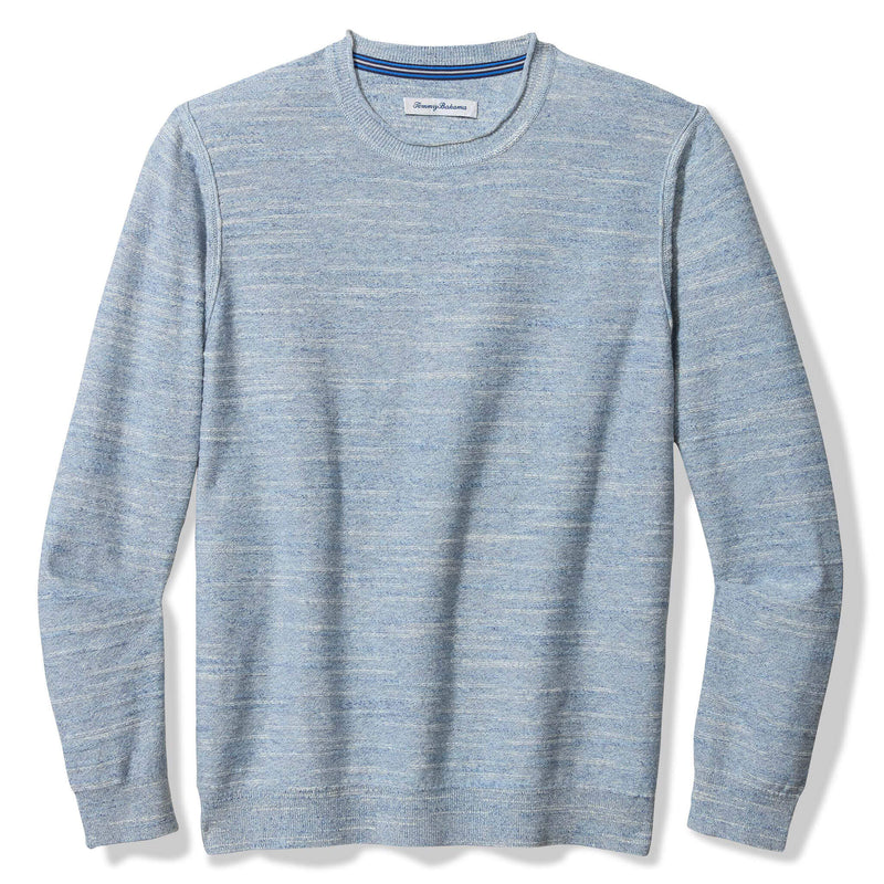 Tommy Bahama Men's Salerno Point Crew Sweater - Denimblau Heather