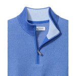 Tommy Bahama Men's IslandZone New Coolside Legend Half Zip Pullover Sweater - Mountain Bluebell