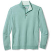 Tommy Bahama Men's IslandZone New Coolside Legend Half Zip Pullover Sweater - Aquifer Heather