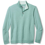 Tommy Bahama Men's IslandZone New Coolside Legend Half Zip Pullover Sweater - Aquifer Heather