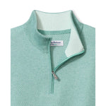 Tommy Bahama Men's IslandZone New Coolside Legend Half Zip Pullover Sweater - Aquifer Heather