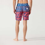 Tommy Bahama 9-Inch Baja Flora And Stripes Boardshorts - Classic Blue