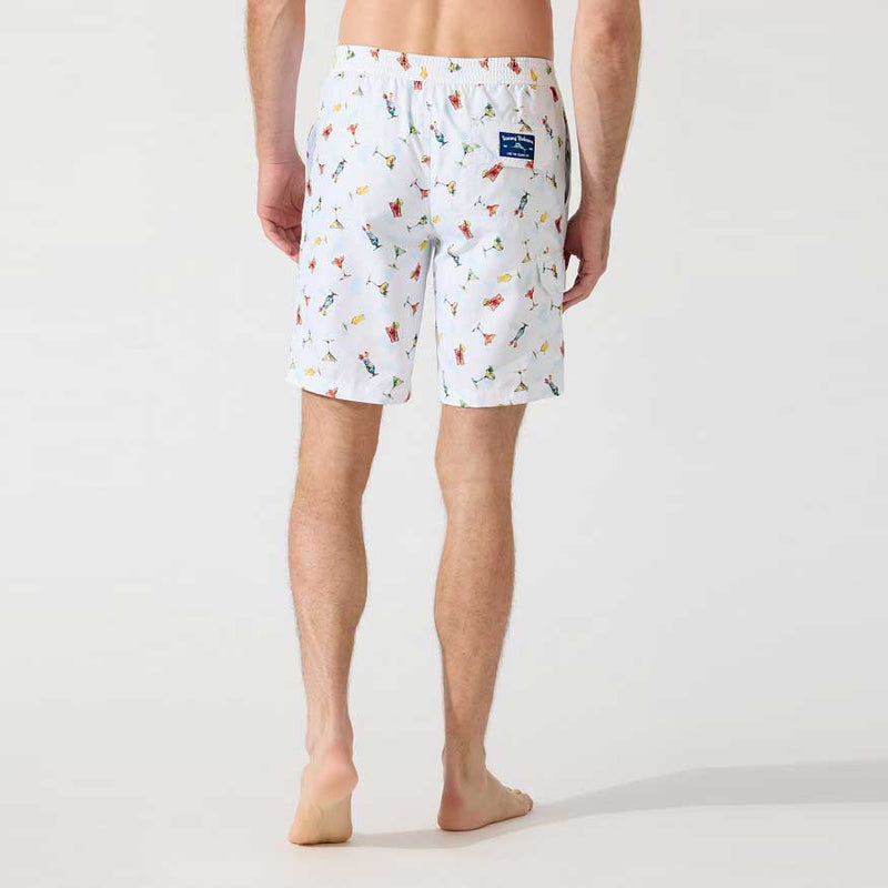Tommy Bahama 9-Inch Baja Cocktail Hour Boardshorts - White