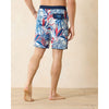 Tommy Bahama 9-Inch Baja Beachside Jungle Fronds Swim Trunks - Classic Blue