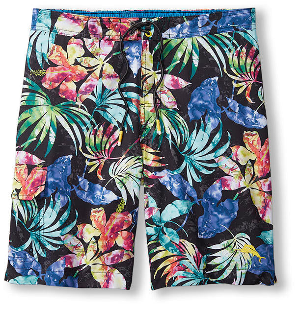 Tommy Bahama 9-Inch Baja Hasta La Fuego Boardshorts - Black