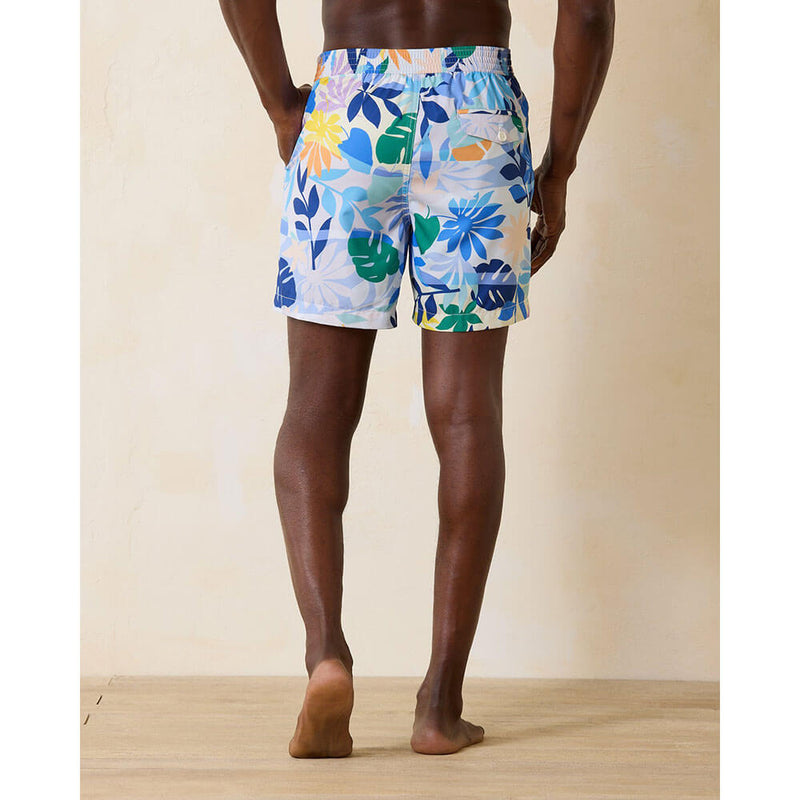 Tommy Bahama 6-Inch Rialto Luau Oasis Swim Trunks - Light Sky