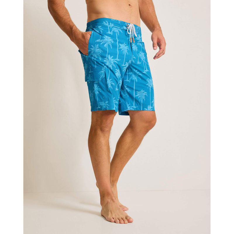 Tommy Bahama Men's 8-Inch Baja Palmero Swim Trunks - Blue Allure