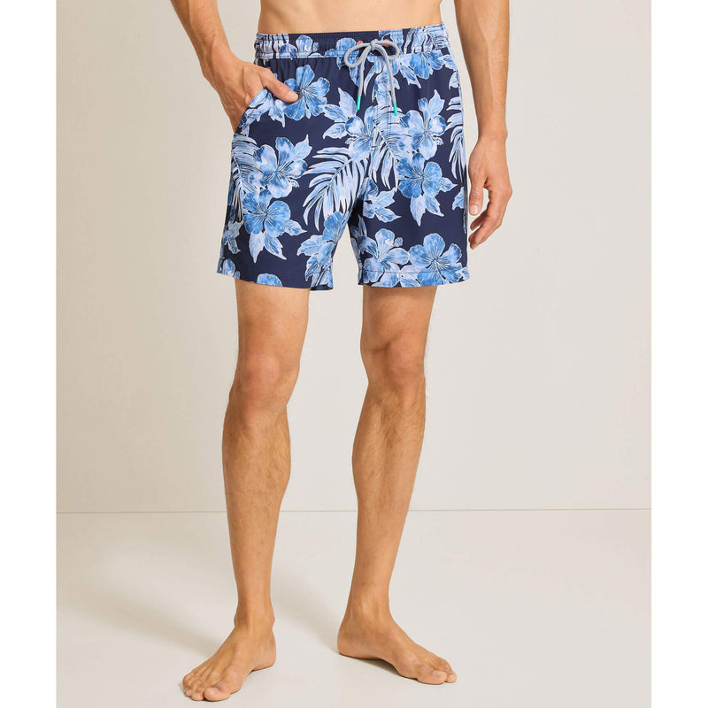Tommy Bahama Men's 6-Inch Naples Ravello Blooms Swim Trunks - Island Navy