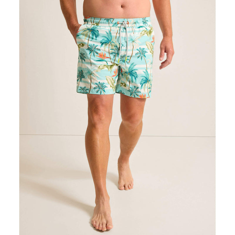 Tommy Bahama Men's 6-Inch Naples Palmero Stripe Swim Trunks - Spring Sky