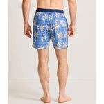 Tommy Bahama Men's 6-Inch Naples Gingham Palms Swim Trunks - Regal Blue
