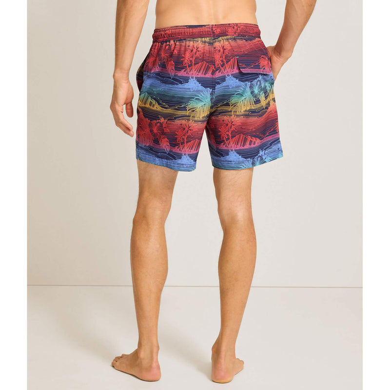 Tommy Bahama Men's 6-Inch Naples Corsica Coast Swim Trunks - Blue Hawaiian