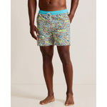 Tommy Bahama Men's 6-Inch Naples Villa Amalfi Swim Trunks - Bright Tomato