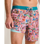 Tommy Bahama Men's 8-Inch Artist Series Baja Scenic To Believe It Swim Trunks - Beach Blossom