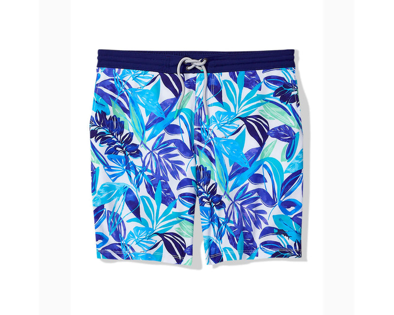 Tommy Bahama Men's 8-Inch Baja Marina Swim Trunks - Beach Glass Blue
