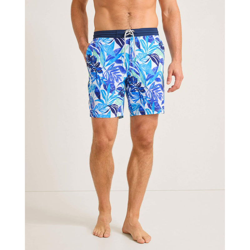 Tommy Bahama Men's 8-Inch Baja Marina Swim Trunks - Beach Glass Blue