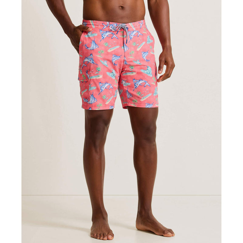 Tommy Bahama Men's 8-Inch Baja Del Marlin Boardshorts - Melon Berry