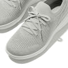 FitFlop Super-Q Knit Slip On Laced Sneakers - Arctic Grey / Silver