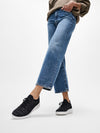 FitFlop Super-Q Knit Slip On Laced Sneakers - Black / Silvereen