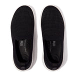 FitFlop Super-Q Knit Slip On Shoes - Black