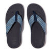 FitFlop Surfa Multi-Tone Webbing Toe-Post Sandals - Midnight Navy