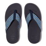 FitFlop Surfa Multi-Tone Webbing Toe-Post Sandals - Midnight Navy