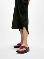 FitFlop Surfa Sequin Toe Post Sandals - Ruby