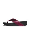 FitFlop Surfa Sequin Toe Post Sandals - Ruby