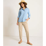 Tommy Bahama Women's Raw Edge Crop Chino Pants - Khaki Sand