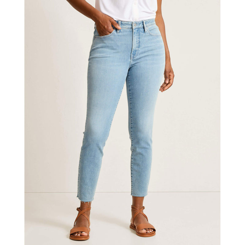Tommy Bahama Women's High Rise Ankle Raw Hem Jeans - Castaway Wash
