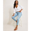 Tommy Bahama Women's High Rise Ankle Raw Hem Jeans - Castaway Wash