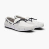 SWIMS Braided Lace Loafer - White/Navy