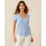 Tommy Bahama Women's Ashby Isles T-Shirt - Lt Sky Hthr